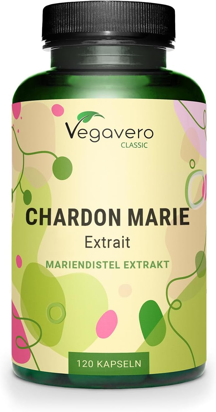Chardon Marie - Extrait 35 000 mg/jour - Avec 80% Silymarine + 30% Silybine - Sans Additifs - Dépuratif Foie Naturel + Digestion - 120 Gélules - VEGAN - Vegavero®