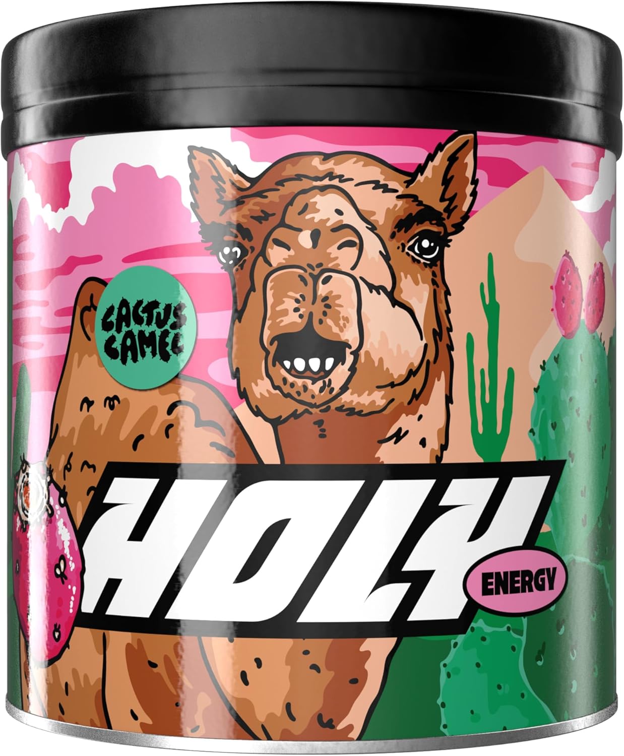 Gaming Booster 'Cactus Camel' avec goût de figue de Barbarie en poudre- 50 portions avec NewCaff & extrait de thé vert - Focus Drink - Vegan avec arômes de fruits 100% naturels