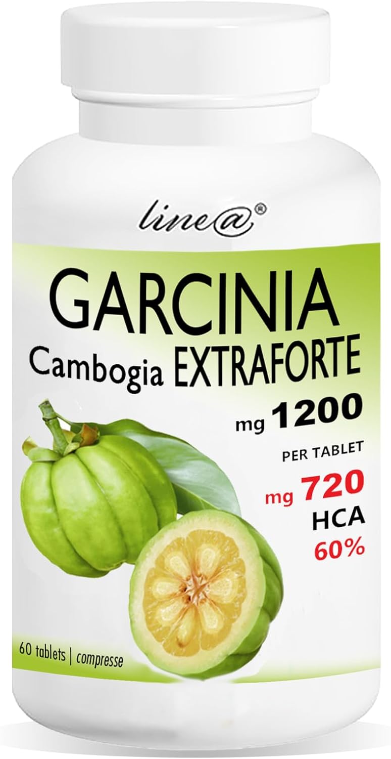 GARCINIA CAMBOGIA EXTRAFORTE 1200mg par comprimé - 60 comprimés - 100% PURE (720mg HCA par comprimé) 100% NATUREL - PRODUIT ITALIEN