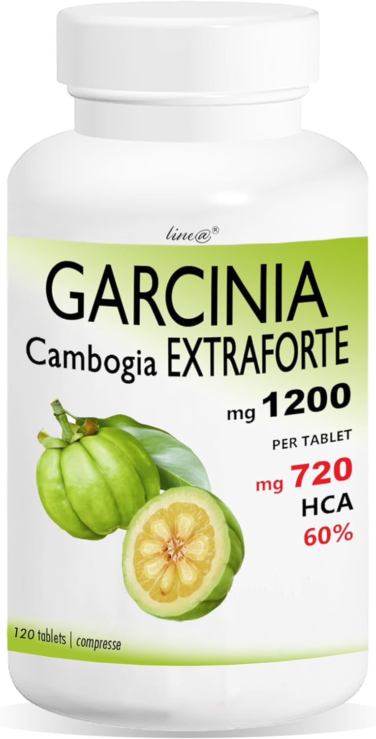 GARCINIA CAMBOGIA EXTRAFORTE 1200mg par comprimé - 120 comprimés - 100% PURE (720mg HCA par comprimé) 100% NATUREL PRODUIT ITALIEN