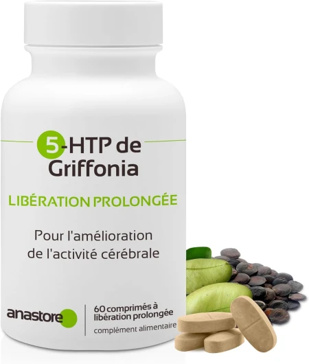 5-HTP de Griffonia * 510 mg / 60 comprimés * origine naturelle à libération prolongée * équilibre émotionnel