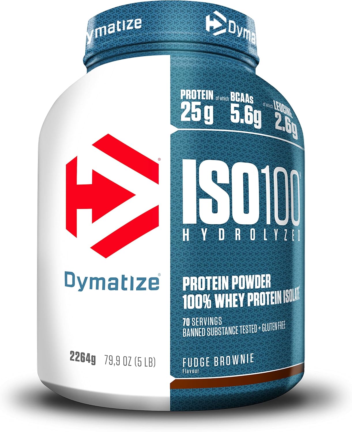ISO 100 Hydrolyzed Fudge Brownie 2264g - Whey Hydrolysat + Isolat