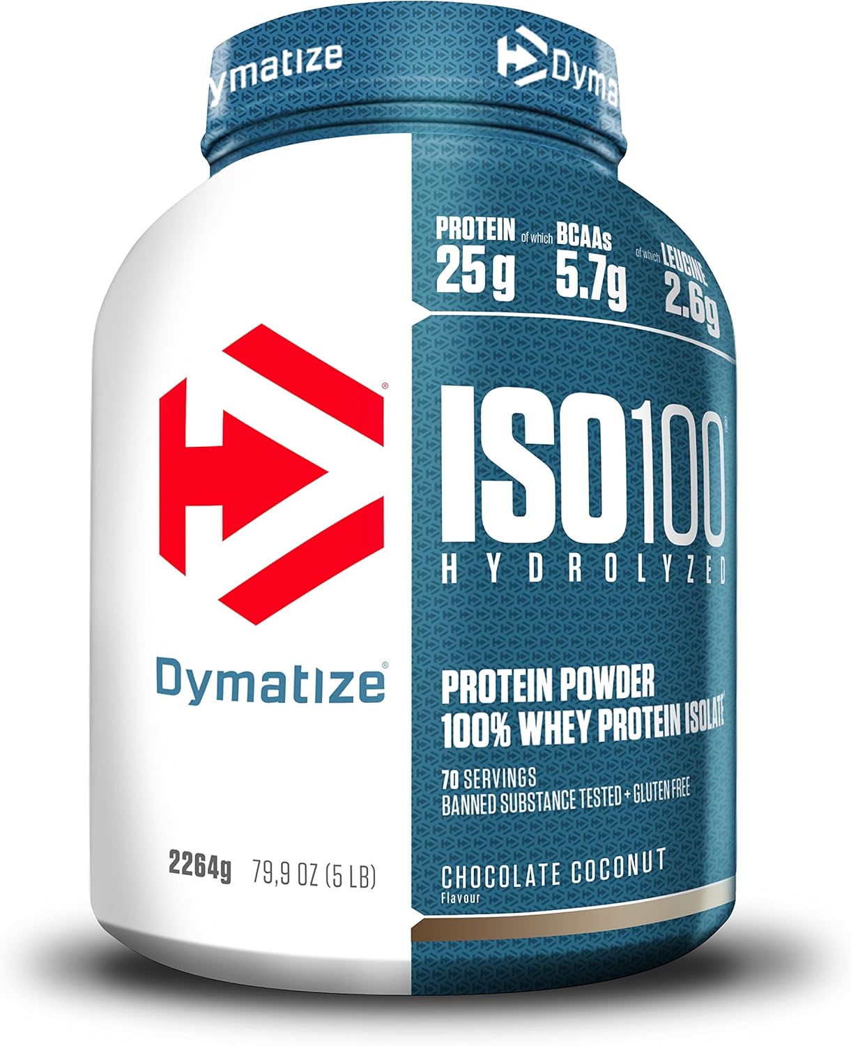 ISO 100 Hydrolyzed Chocolate Coconut 2264g - Whey Hydrolysat + Isolat