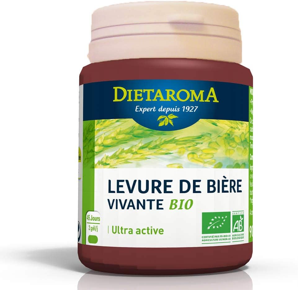 Dietaroma Complément alimentaire Levure de bière vivante bio x90 géllules