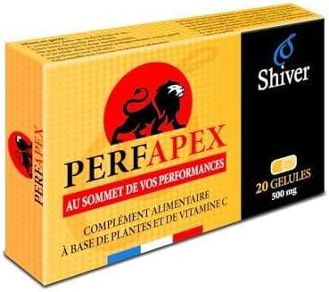 PERFAPEX - Booster de Performance - Vitalité, Énergie, Endurance - Récupération Musculaire - Maca, Tribulus, Ganoderma, Guarana, Ginseng, Cannelle, Vitamine C - Shiver