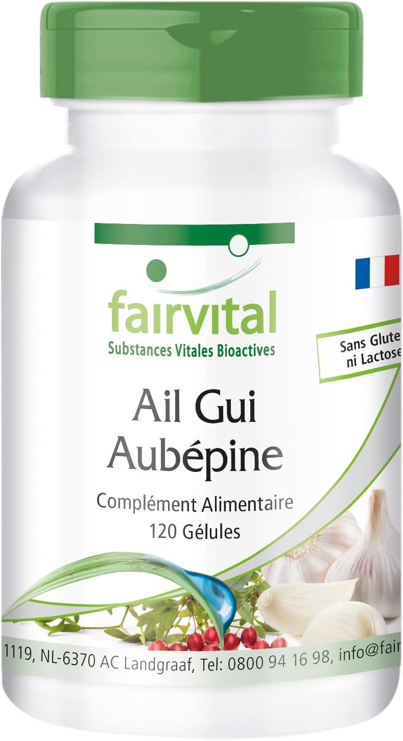 Ail + Gui + Aubépine - VEGAN - Fortement dosé - 120 gélules