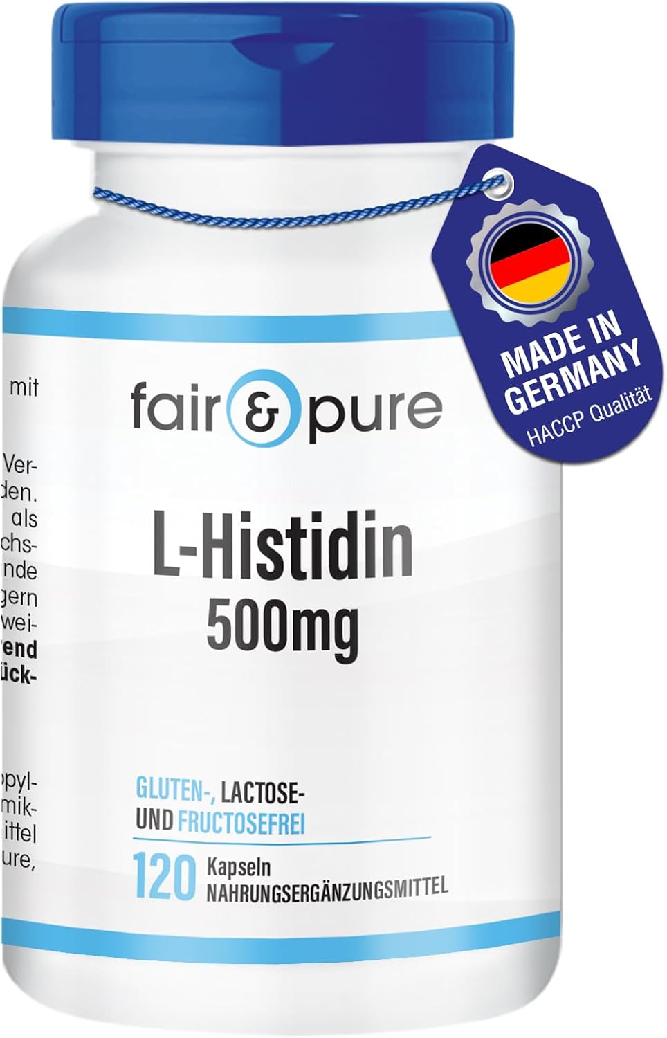 Fair & Pure® - L-Histidine 500mg - végan - 120 gélules