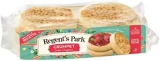 REGENT'S PARK Crumpets nature x6 330g - Le paquet de 330g