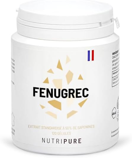Fenugrec - Gélules végétales - Extrait de Graines titrées en saponine - Plante ayurvédique - Favorise la digestion - Maintient le taux de glucose - Limite Stockage des graisses