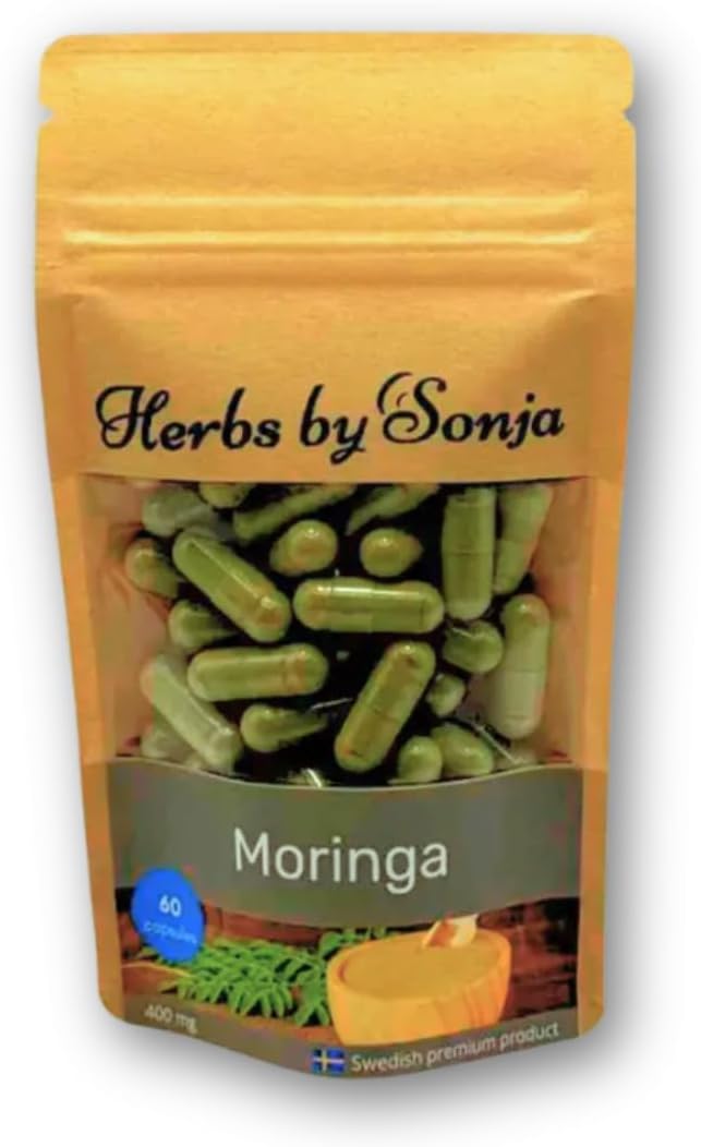 Moringa 400 mg * 60 Gélules - Extrait de Moringa hautement concentré : extrait 20:1 - Gélule végétale 400 mg - Superaliment source de protéines végétaliennes - Augmentation naturelle de l'énergie