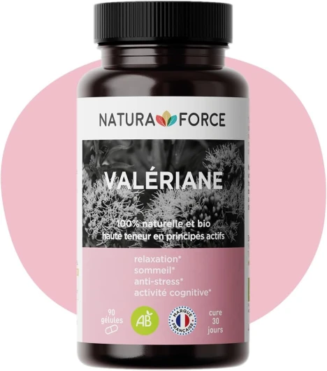 Valériane 100% Biologique - Pur Extrait de Valériane Hautement titré en Acides Valéréniques - Facilite l’Endormissement - Fabriqué en France - 90 Gélules