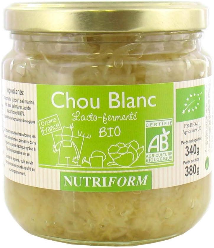 NUTRIFORM Chou blanc lacto-fermenté 380G Bio