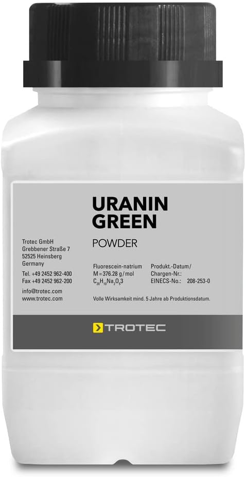 Fluorescéine verte 100 g, poudre soluble dans l'eau