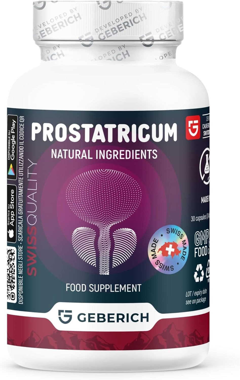 Prostatricum – 30 Capsules – Prostate Saine et Confort Urinaire – avec Serenoa repens, Échinacée, Ginkgo Biloba – Complément Alimentaire