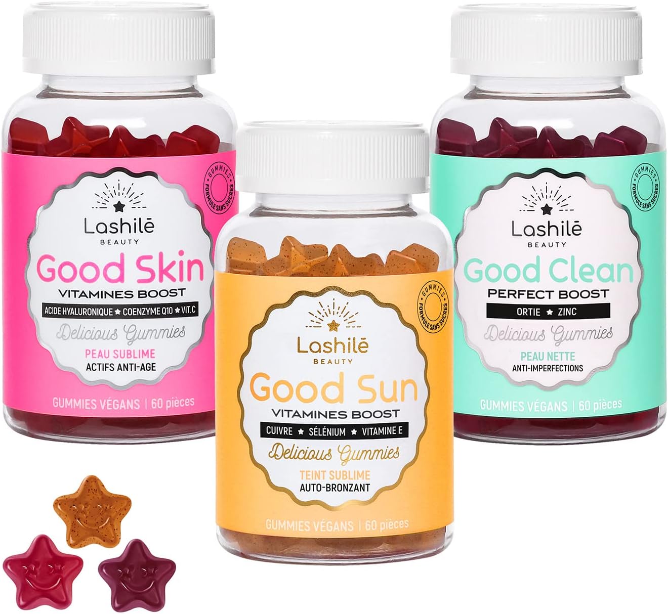 Compléments Alimentaires - Peau - Good Sun/Good Clean/Good Skin - Cure Peau - 3 X 60 Gummies…