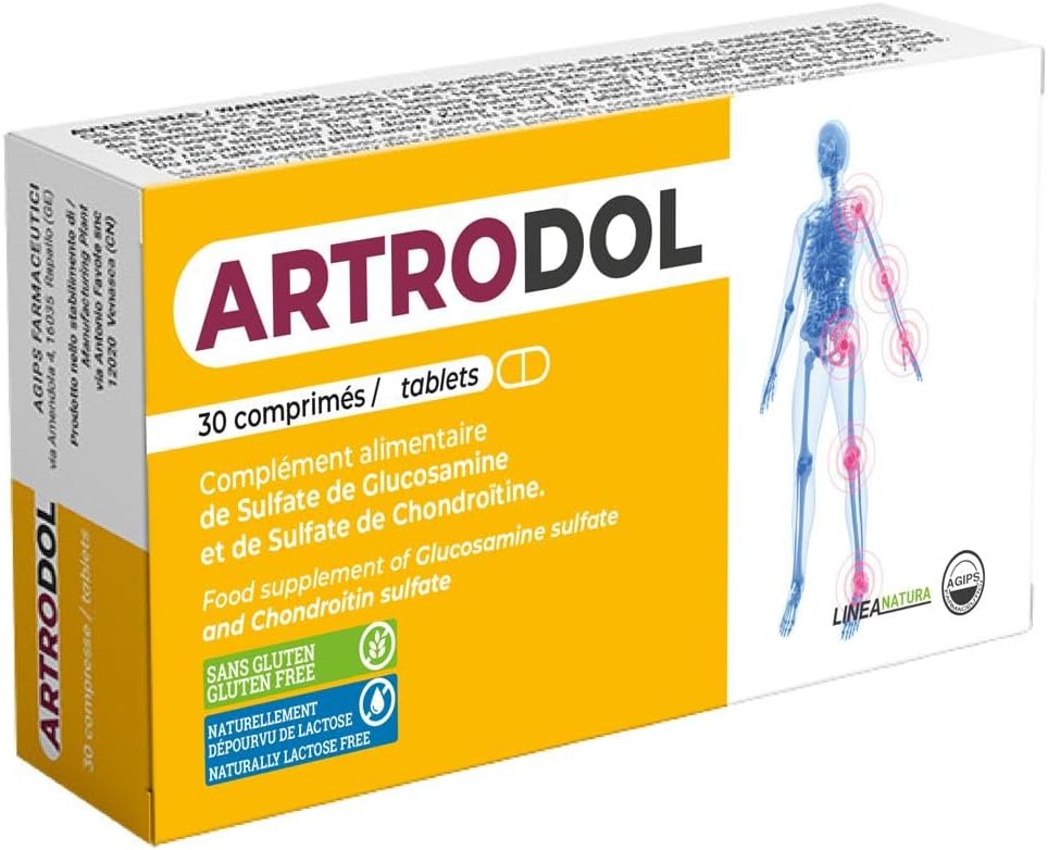 Complement alimentaire articulation les os Flexibilité et le cartilage avec une dose élevée de chondroïtine et de glucosamine Agips Artrodol 30 comprimés 1 Boîte