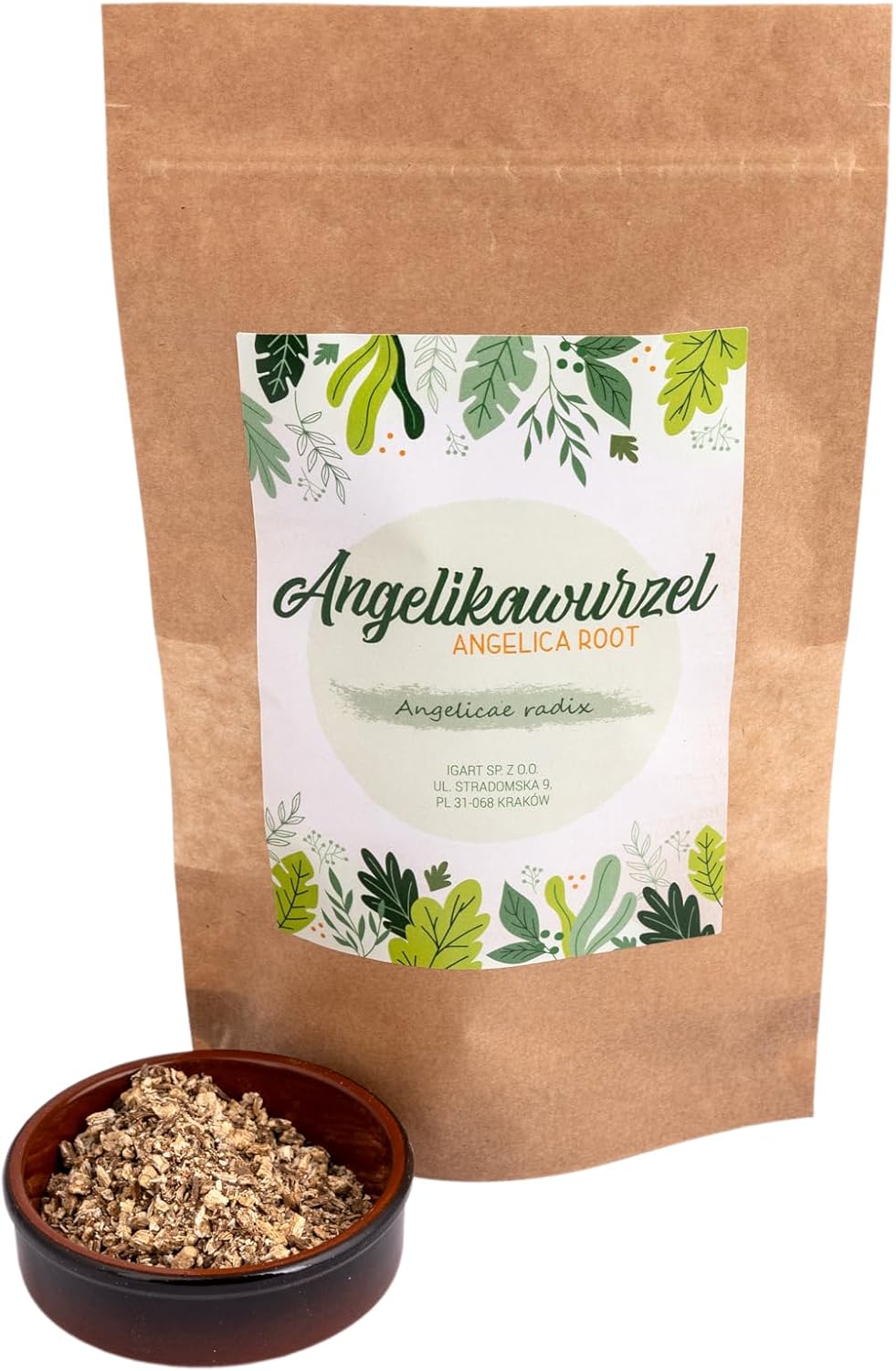 IGART Racine d'angélique coupée Tisane 500g - Angélique - Angelicae Radix Tea - Thé de racine d'angélique Angelica Archangelica Roots