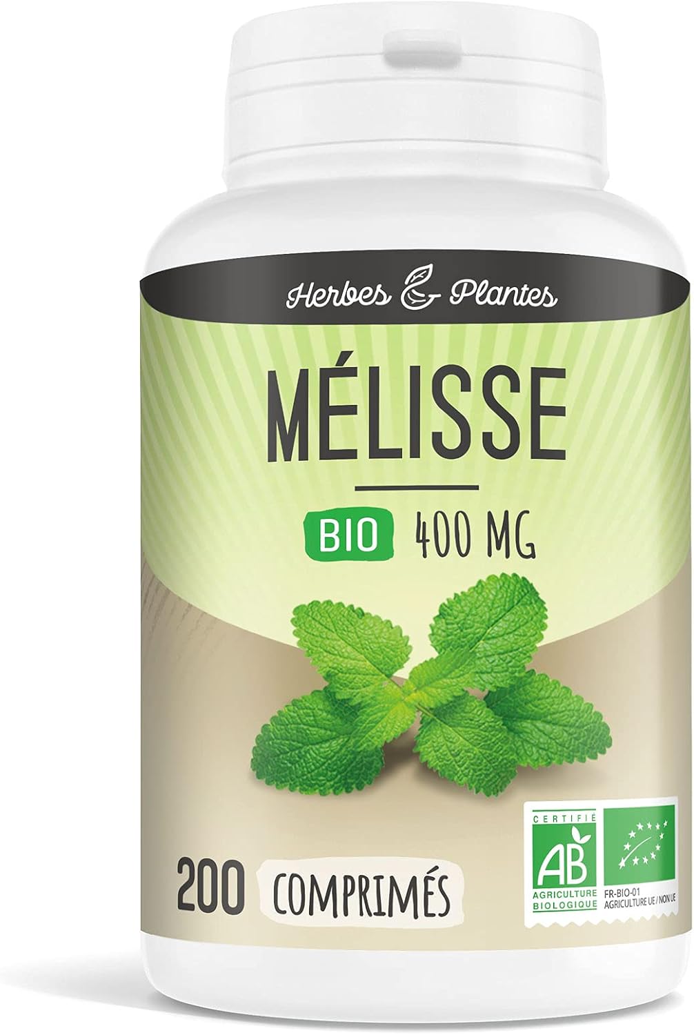 Herbes Et Plantes Mélisse Bio 200 Comprimés 400 mg