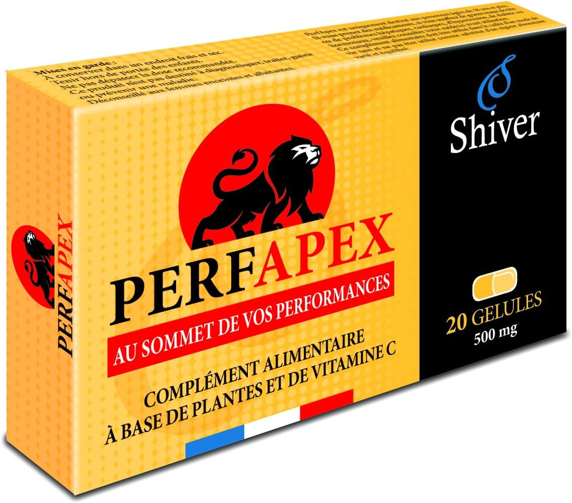PERFAPEX -Booster de Performance - Vitalité, Énergie, Endurance & Récupération Musculaire - Complément Naturel avec Ginseng et Minéraux Essentiels Shiver
