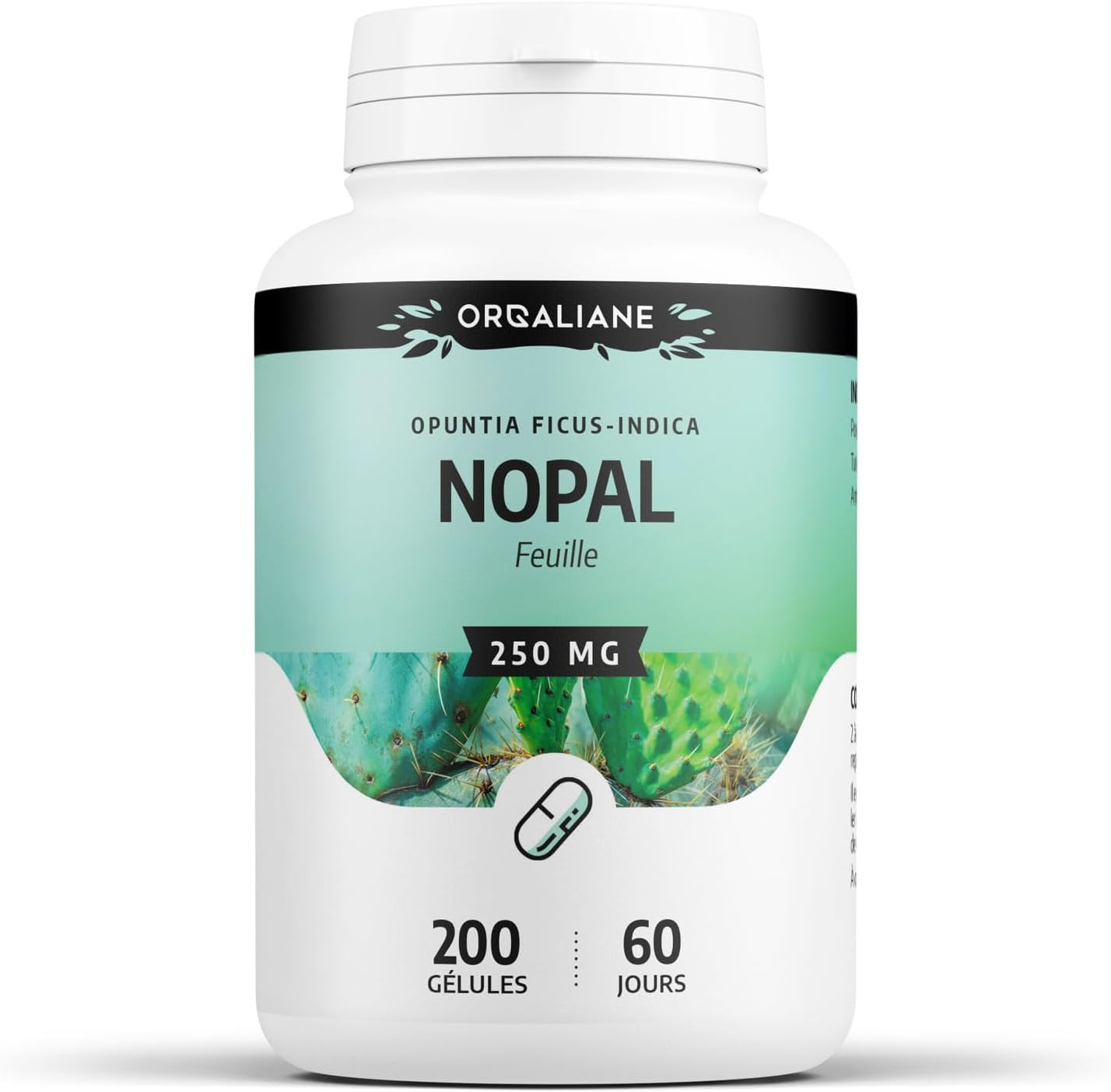 Nopal 250 mg - 200 gélules - Orgaliane