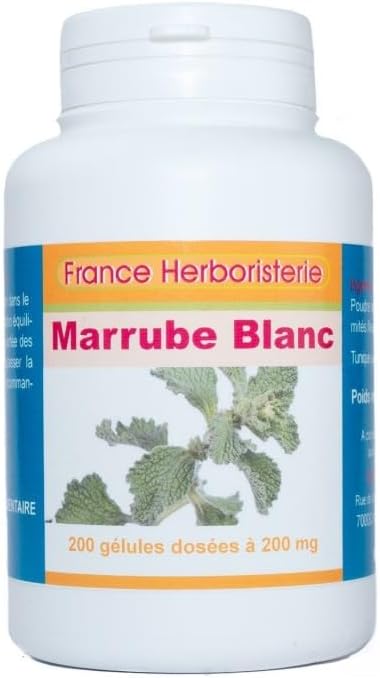 GELULES MARRUBE BLANC 200 gélules dosées a 200 mg.