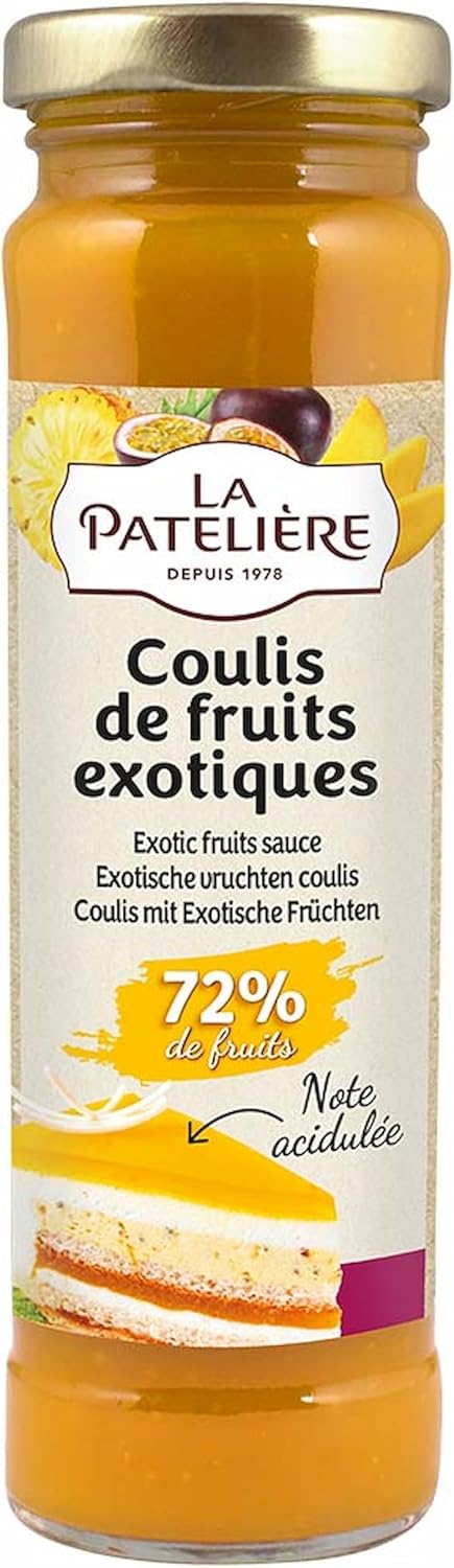 Coulis de fruits exotiques 75% de fruits 165 g
