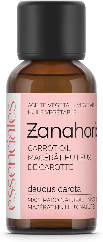 Essenciales - Huile végétale de Carotte sauvage (Daucus carota) BIO, 30 ml - 100% Pure et Naturel - 1ère Pression à froid - Certifiée Biologique et Écologique