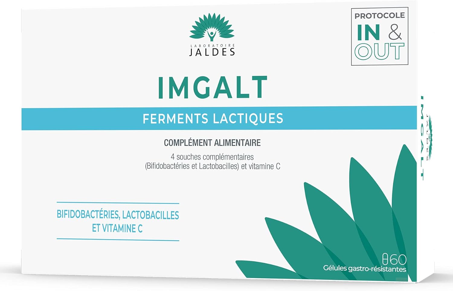 IMGALT 60 Gélules - Pour aider au maintien de l’équilibre de la flore intestinale - 4 milliards de ferments lactiques - Fabriqué en France, Végan, Sans Lactose, Sans Gluten et Sans Colorant