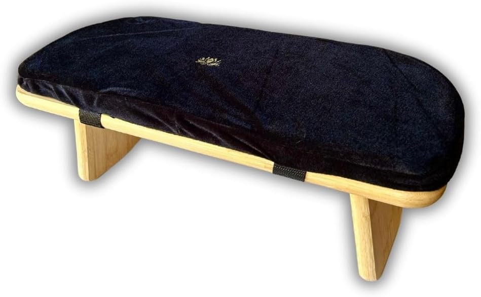 Banc de méditation Pliable Noir Lotus avec Coussin et Sac