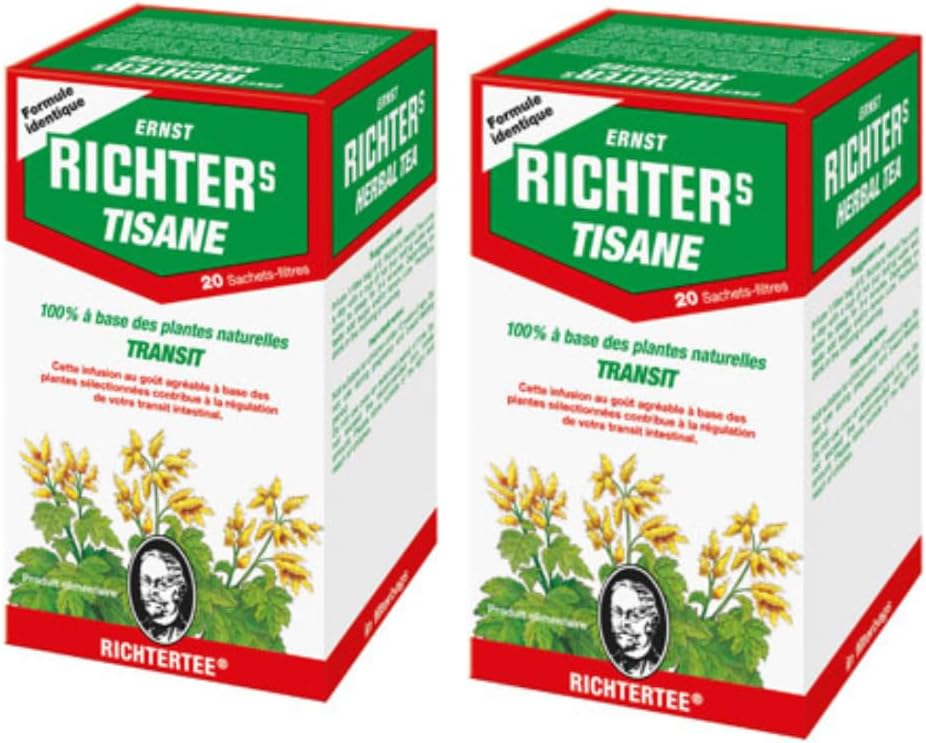 LOT de 2 Tisane the Richter transit NE 2 x 20 sachets