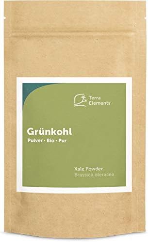 Terra Elements Chou frisé bio en poudre 125 g I 100% pure I vegan I qualité crue