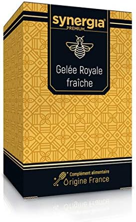 GELÉE ROYALE Naturelle Fraîche Pure 100% Certifiée Française - Lot de 4X10g - Limite les Agressions Extérieures du Quotidien et Contribue à Diminuer les Effets du Vieillissement - Laboratoire SYNERGIA