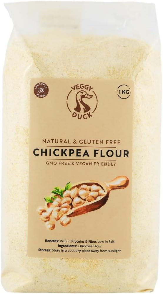 Veggy Duck - Farine de Pois Chiches (1Kg) - Sans Gluten - Sans OGM - Végétalien