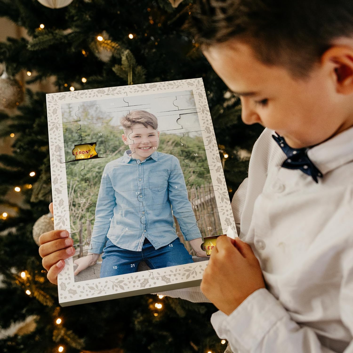 Calendrier de l'Avent au chocolat Milka 2024 personnalisé avec photo - Calendrier de l'Avent au chocolat Milka personnalisé pour femmes et hommes, un cadeau de l'Avent amusant (Milka)