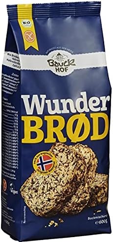Bauckhof - Préparation Pour Pain Scandinave Sans Gluten 600G - Vendu par unité