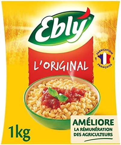 EBLY - Ebly Blé Vrac Nature 10 Min 1Kg - Lot De 4 - Vendu Par Lot