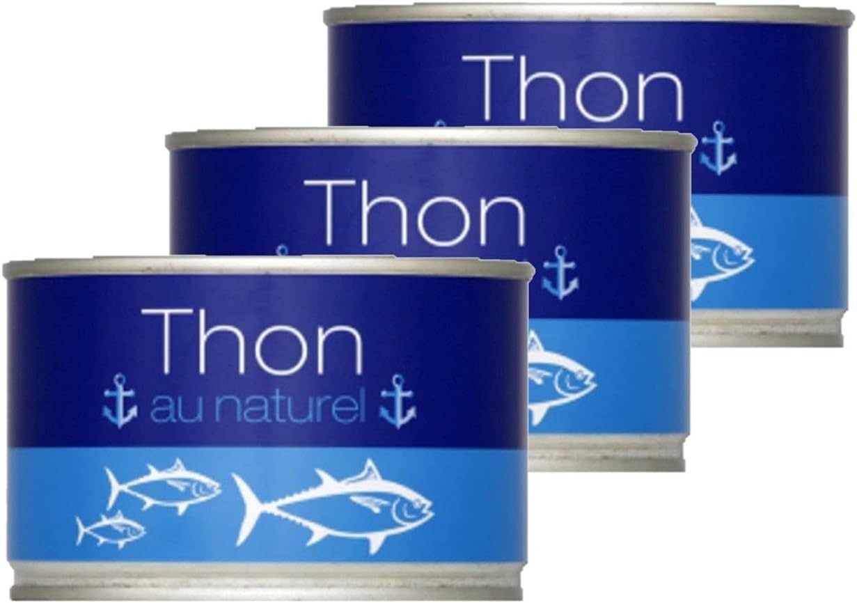 Lot 3x Thon au naturel - Boîte 400g 400 g (Lot de 3)