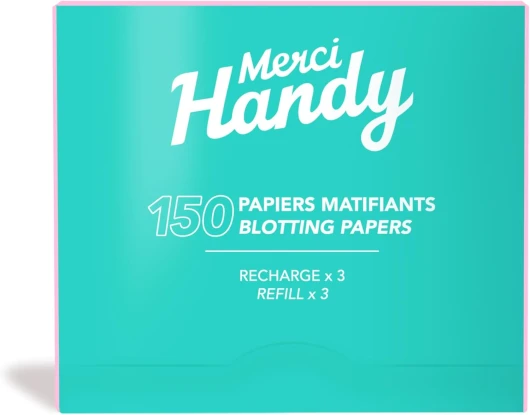 Recharge Papier Matifiant 150 Feuilles - Absorption Sébum Instantanée - Feuilles Naturelles Chanvre & Thé Vert - Pour Tous Types de Peaux Recharge (150 Feuilles)
