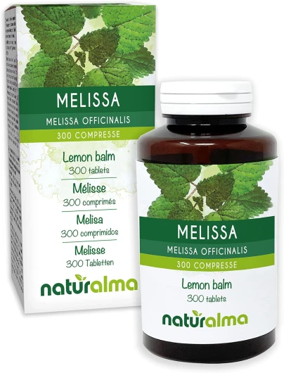 Mélisse (Melissa officinalis) feuilles Naturalma - 150 g - 300 comprimés - Complément alimentaire - Naturel et Végétalien