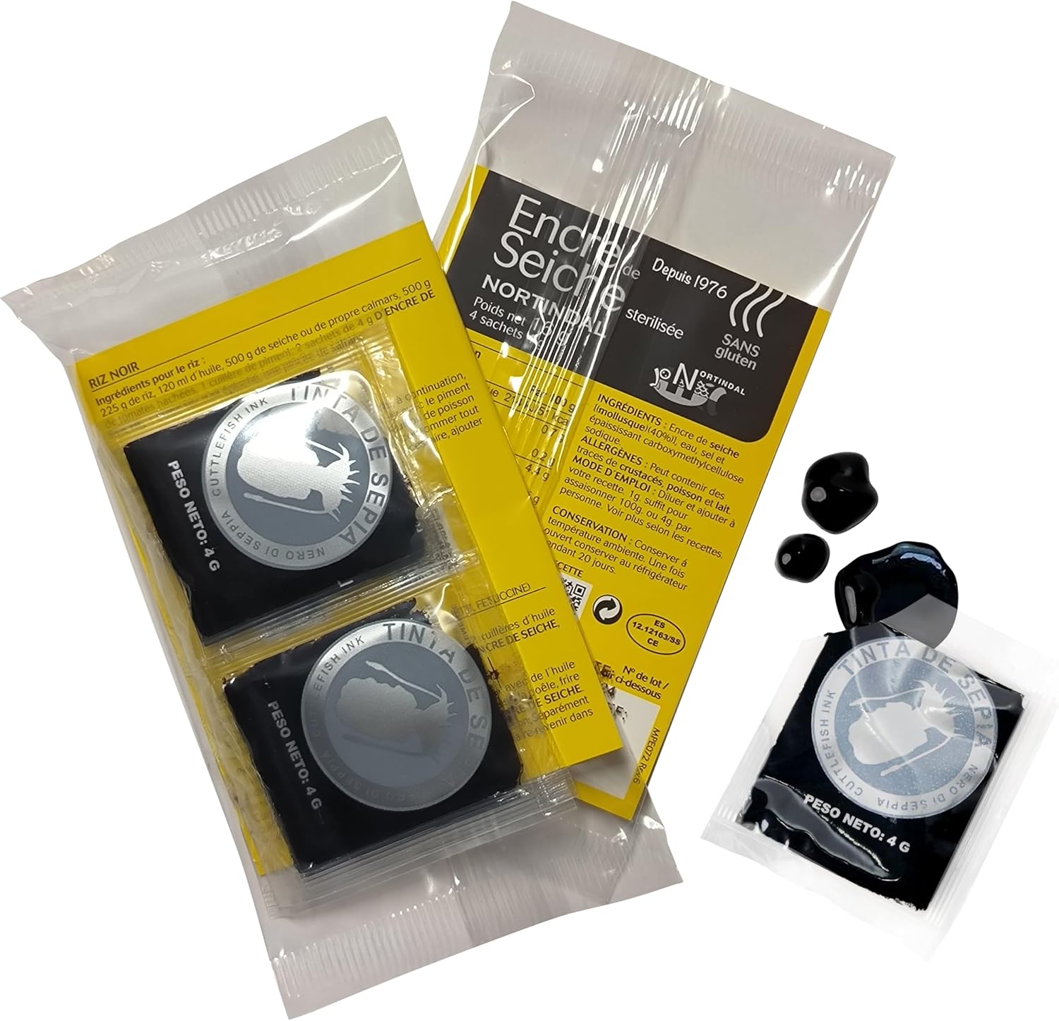 Encre de seiche - Les 12 sachets de 4g