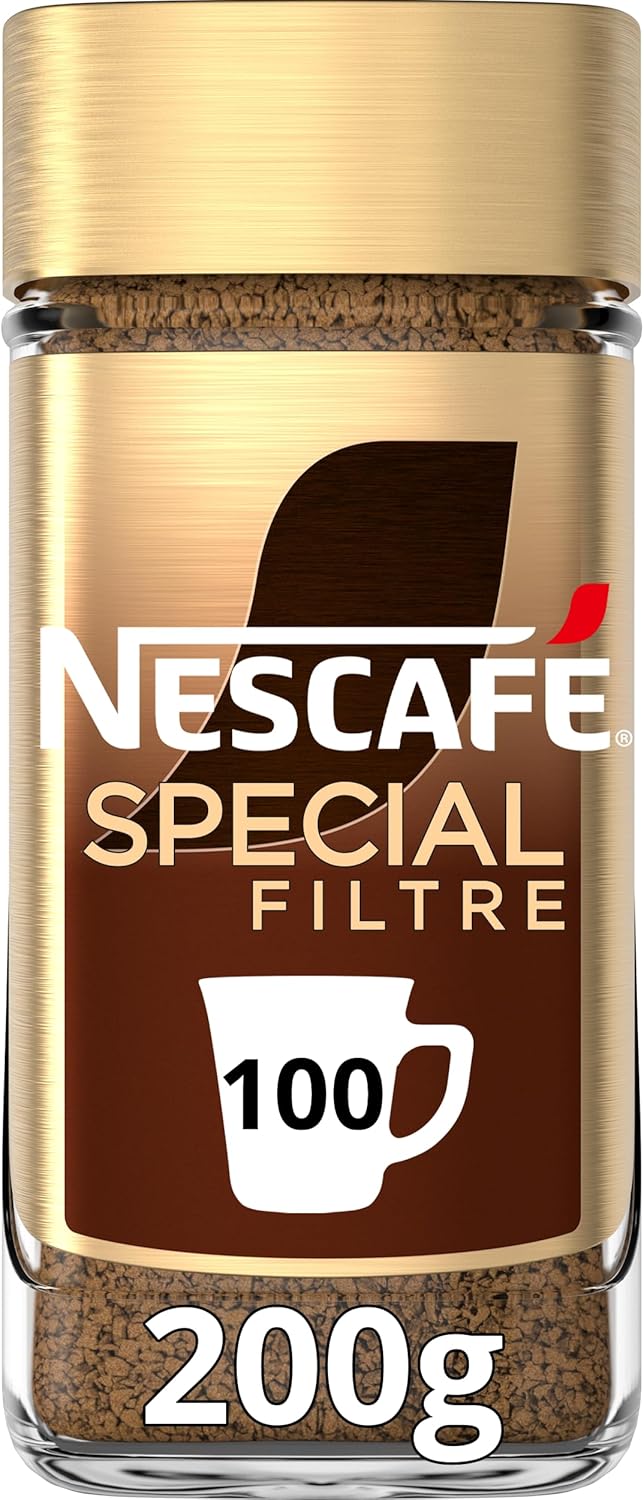 Nescafé SPECIAL FILTRE RECETTE ORIGINALE DE RETOUR, Granulée Café Soluble, Flacon de 200g Original 200 g (Lot de 1)