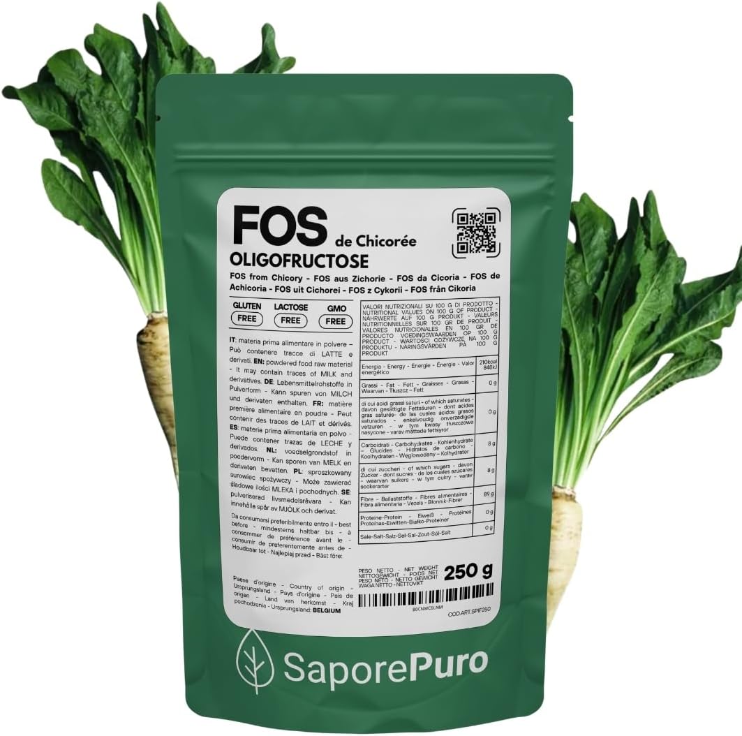 Saporepuro FOS Fructo-Oligosaccharides en poudre 250 gr