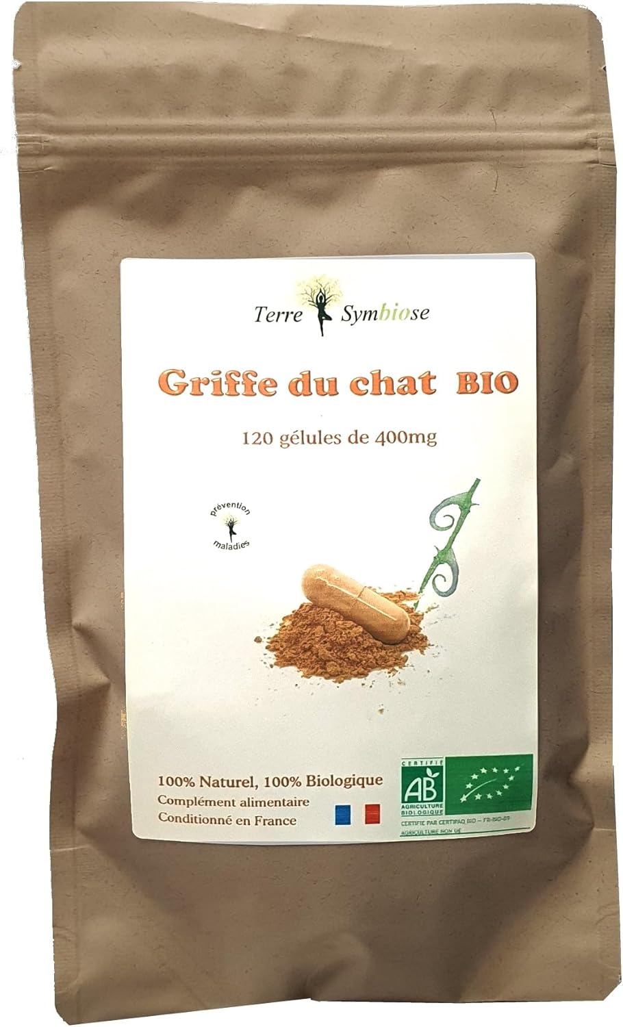 Griffe du chat BIO - 120 gélules de 400mg