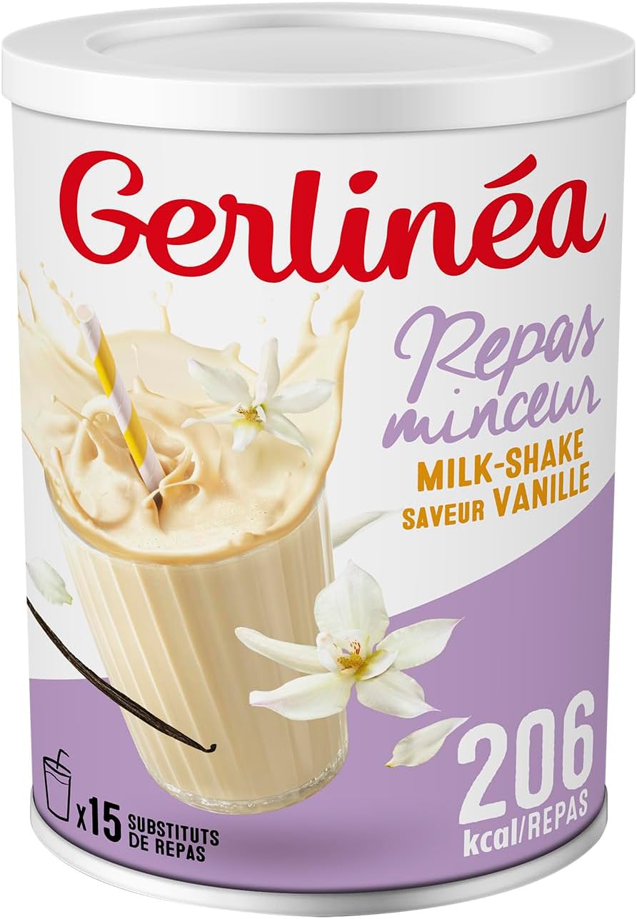 Boisson Milkshake goût Vanille Substituts de repas riche en protéines Poudre à reconstituer contient 15 repas 220385