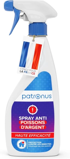 Spray anti pour lutter contre les poissonsd'argent [500 ml] - Spray efficace contre les poisson d'argent comme alternative aux pièges à poisson d'argent Patronus 500 ml (Lot de 1)