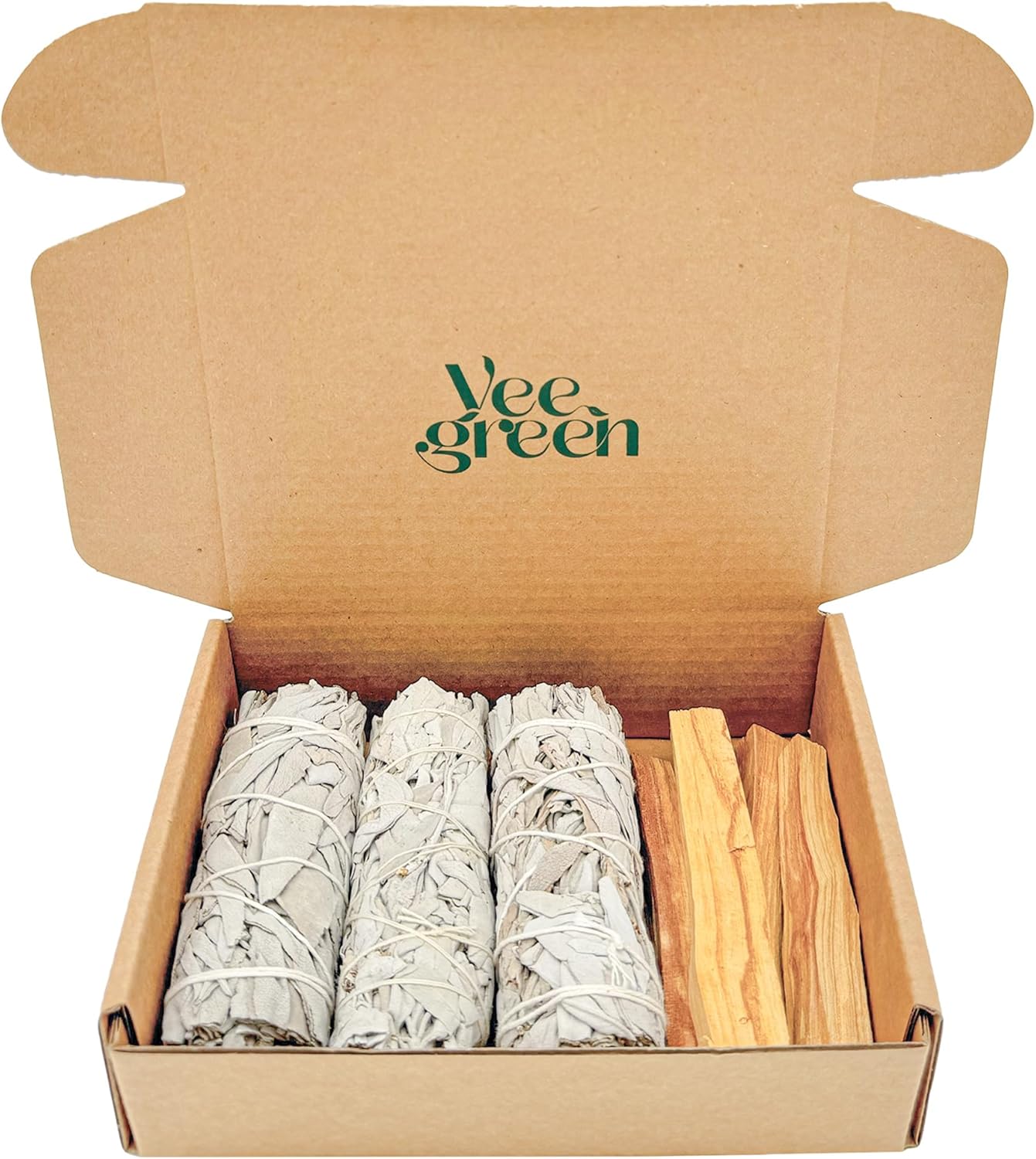 Sauge Blanche Purification à bruler │ Sauge Amérindienne et batons Palo Santo │Encens Naturel à bruler, Bien-être méditation│ Bougie et Bois de rituels│Purification Maison │Odeur (3 Sauges 4 Palo)