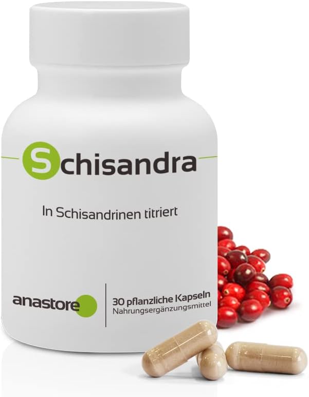 SCHISANDRA CHINENSIS * 200 mg / 30 gélules * Extrait sec de fruit de schisandra concentré 30:1 et titré à 10% en schisandrines * Cerveau, Energie, Équilibre émotionnel, Vitalité, Sommeil 30 unité (Lot de 1)