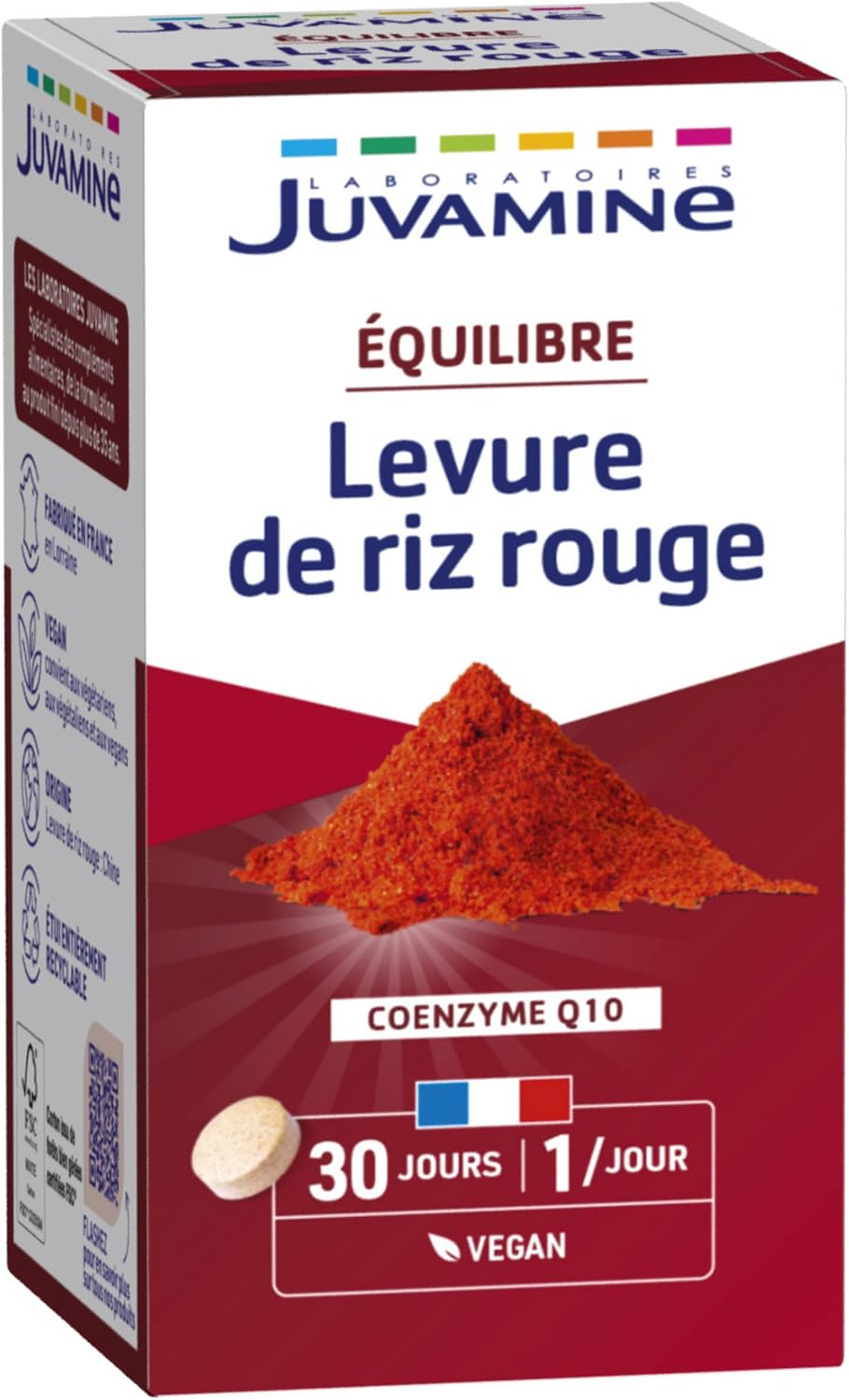 Levure de Riz Rouge avec de Coenzyme Q10 30 Comprimés