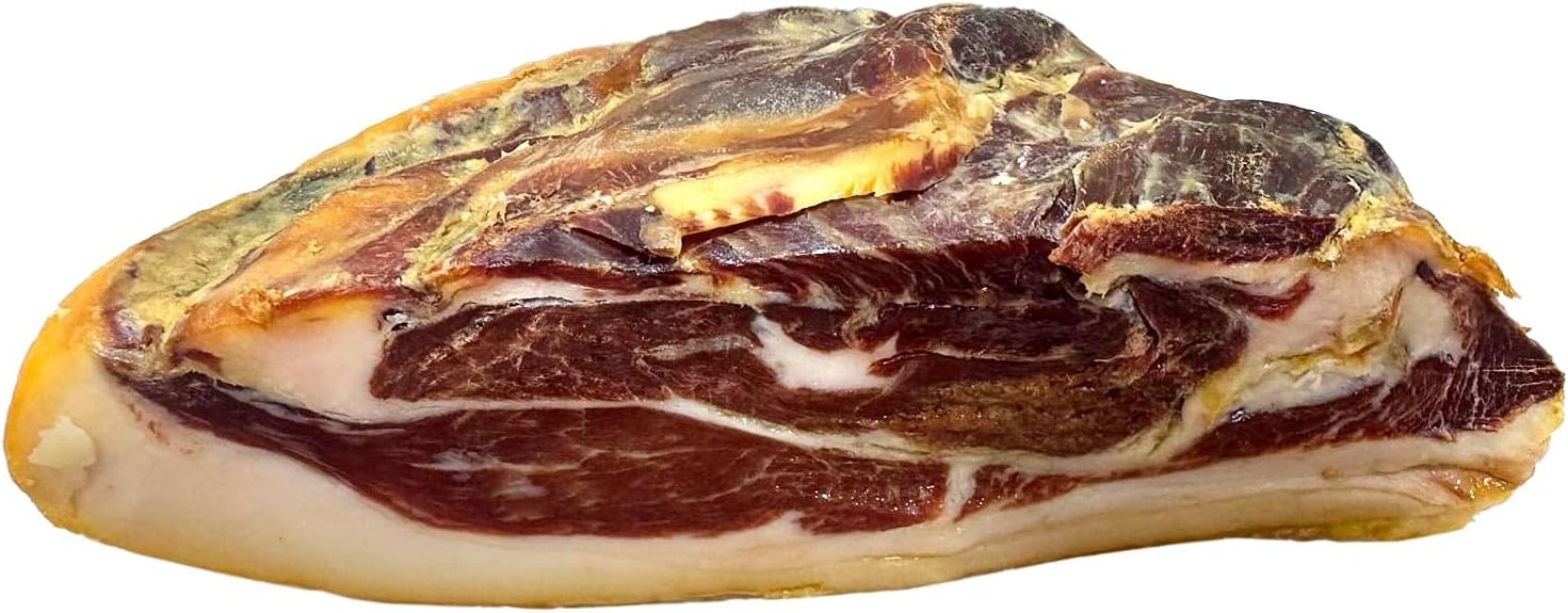 Jambon Serrano Cru Désossé - Course DUROC emballé sous vide - Taco au Jambon d'environ 800grs - et minimum 18 mois de cicatrisation - Jambons désossés - Jambons Serrano d'Espagne.