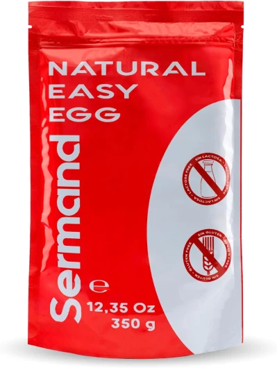 Jaune d'Œuf en Poudre (350 g) - Jaunes d'Œufs en Poudre - Œufs Pasteurisés - Sans Additifs - Produits Sans Lactose - Présentation en Sachet Zip